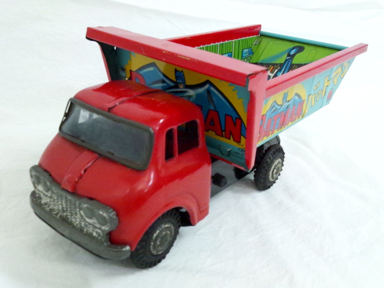 アオシン ASC バットマン ブリキ トラック 日本製レトロ玩具 